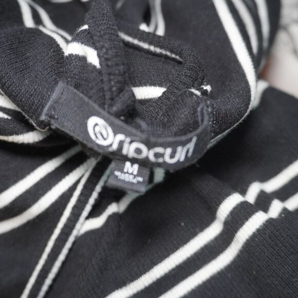 Rip Curl Womens Black & White Stripe Sleeveless Maxi Shirt Dress Size Medium - Picture 9 of 9